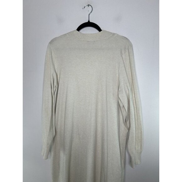 Torrid Women’s Open Front Knit Light Weight Cardigan Duster Beige Size 2 - Picture 12 of 15